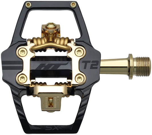 HT Components T2-SX Pedals - Dual Sided Clipless Platform Aluminum 9/16