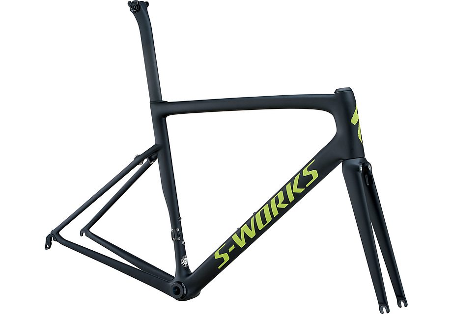 Specialized S-Works Tarmac Men Sl6 Frmset Monoblack/Hyper Green Reflective/Clean 49