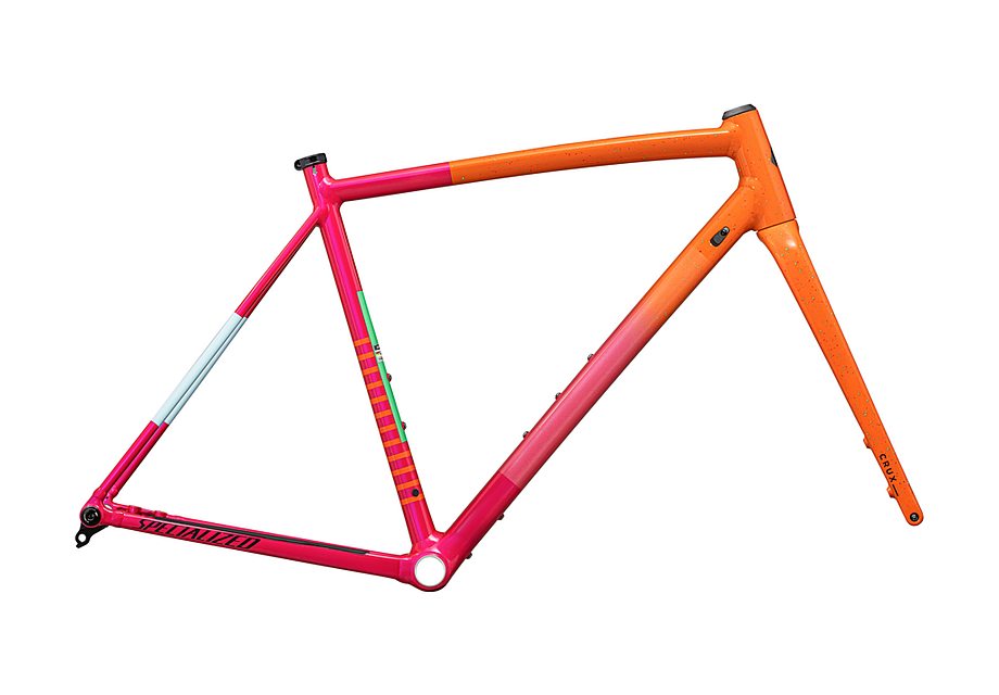 Specialized crux dS-Works frmset gloss amber glow / vivid pink / metallic midnight shadow / speckle 56