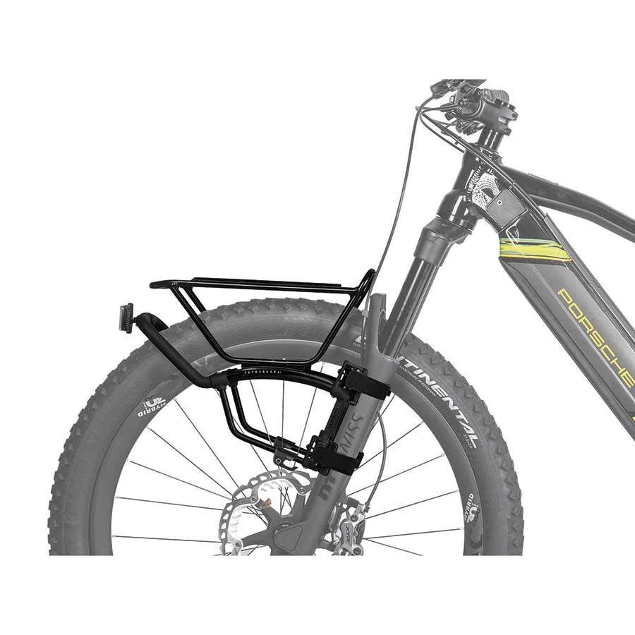 Topeak TetraRack M1 Front Rack for MTB - Fork Blade Strap Mount Black