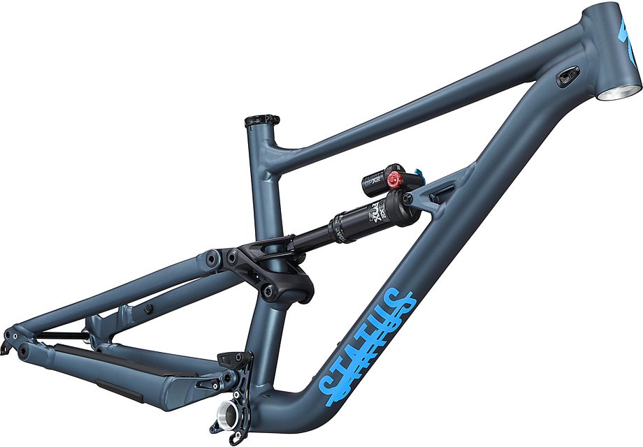 Specialized status 160 frm satin cast battleship / sky blue s3