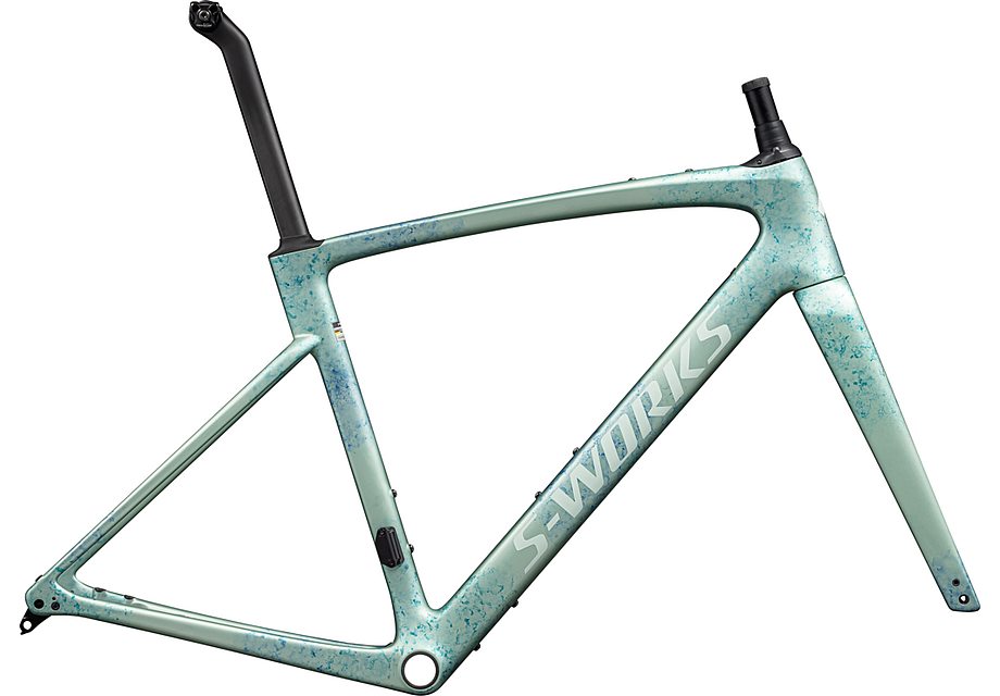 Specialized Roubaix S-Works Frmset Satn Metallic White Sage/Ink/White Sage  52