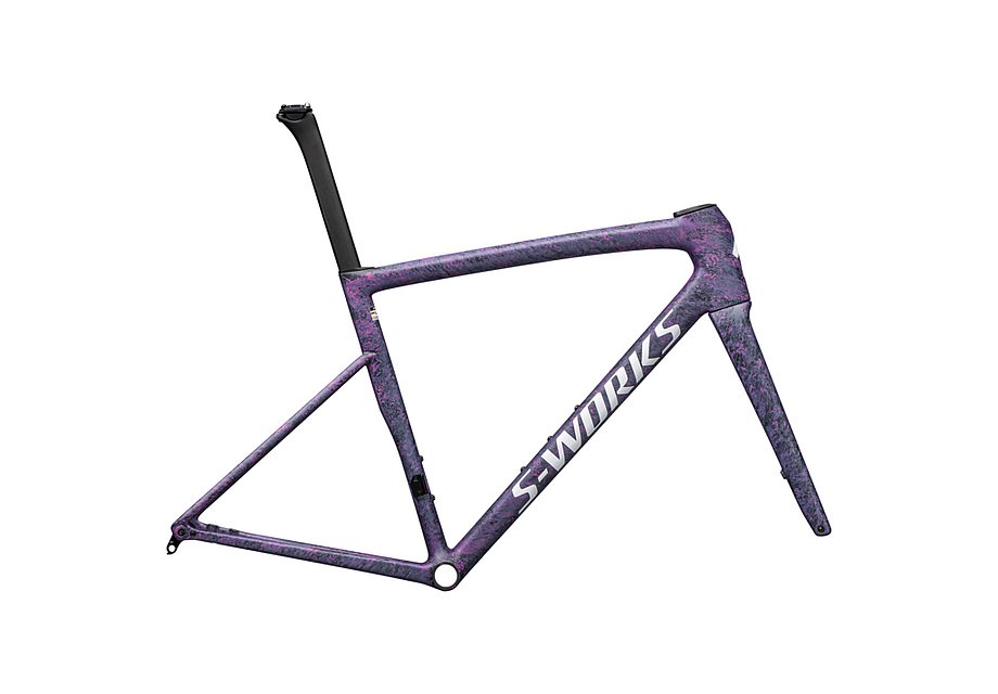 Specialized tarmac sl8 S-Works frmset satin carbon / rebel pink + deep lake metallic blurred impasto / gloss white 52