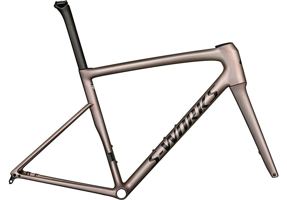 Specialized Tarmac Sl8 S-Works Frmset Gloss Viavi Red Gold Over Silver / Satin Metallic Obsidian 52