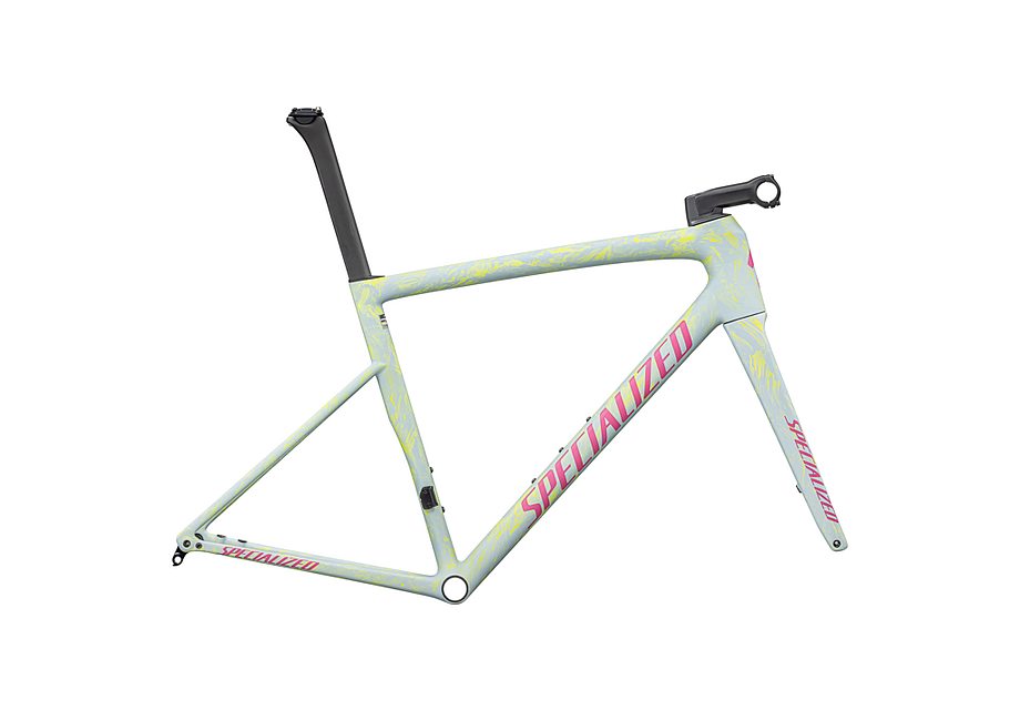 Specialized Tarmac Sl8 Frmset Satin Ion Metallic / Sea Foam Strata / Rebel Pink 54