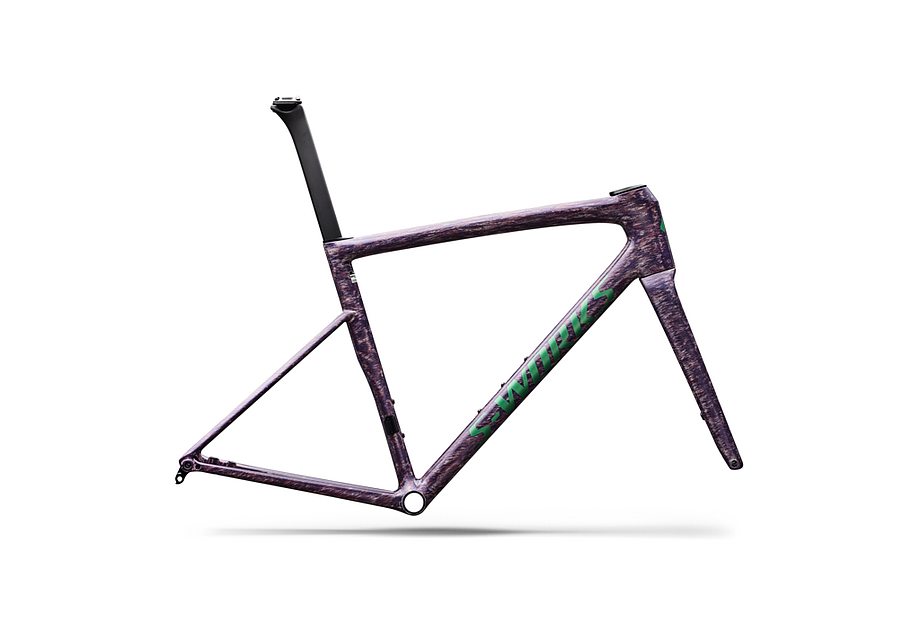 Specialized Tarmac Sl8 S-Works Frmset Gloss Dolomite Metallic / Directional Brush / Oasis Tint Over Liquid Metal 54