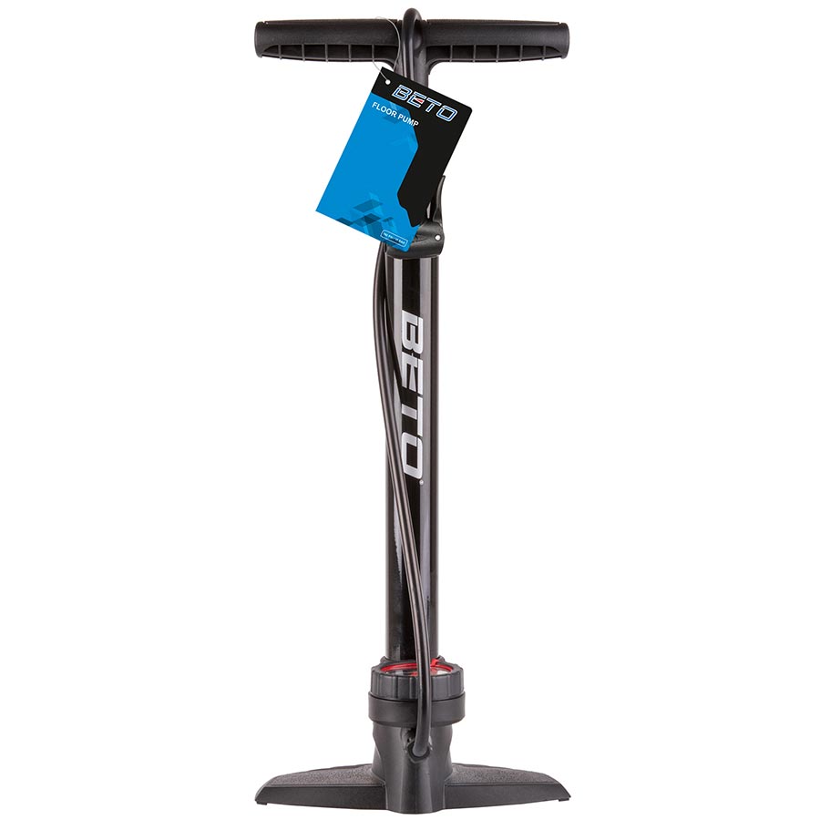 Beto 11/160 S Floor Pump Dual Valve Head 160psi Black