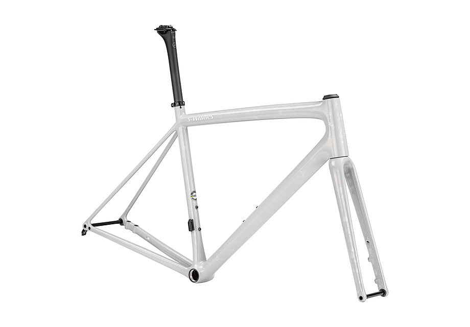 Specialized aethos S-Works frmset gloss birch/abalone-lapis organic color run/dune 52