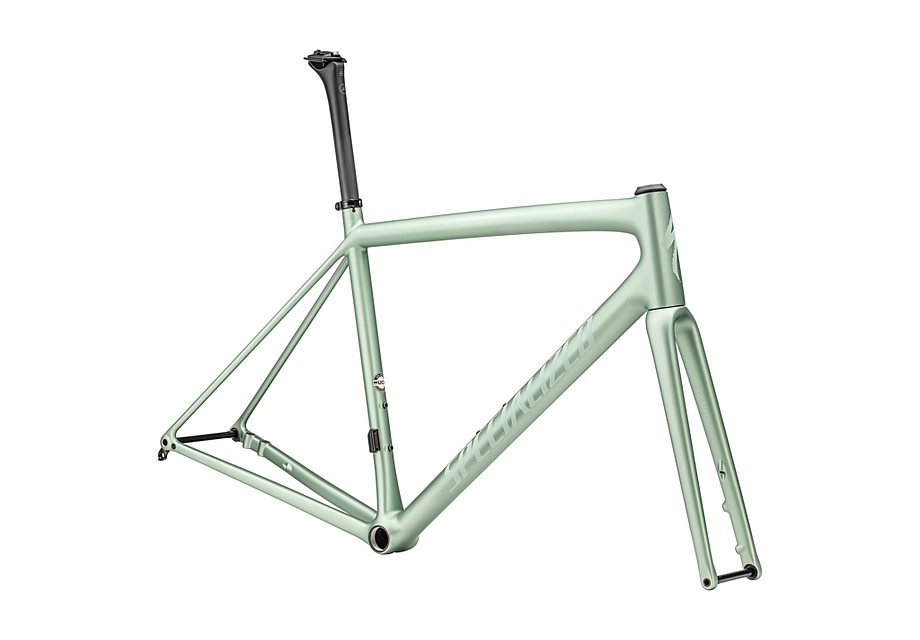 Specialized aethos frmset satin metallic white sage/white sage 52