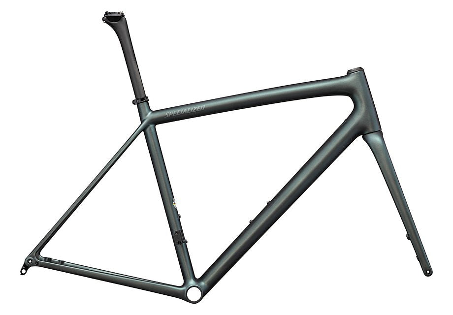 Specialized Aethos Frmset Satin Carbon + 50% Silver Blue Viavi /  10% Fog Tint 54