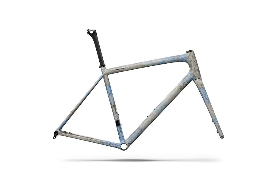 Specialized Aethos S-Works Frmset Gloss Blue + Black Ink Wash / Chrome 58