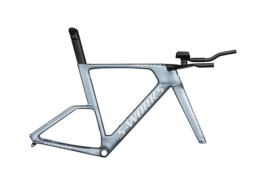 Specialized Shiv Tt S-Works Module Gloss Glacial Metallic / Red To Gold Pearl Edge Fade / Metallic White Silver M
