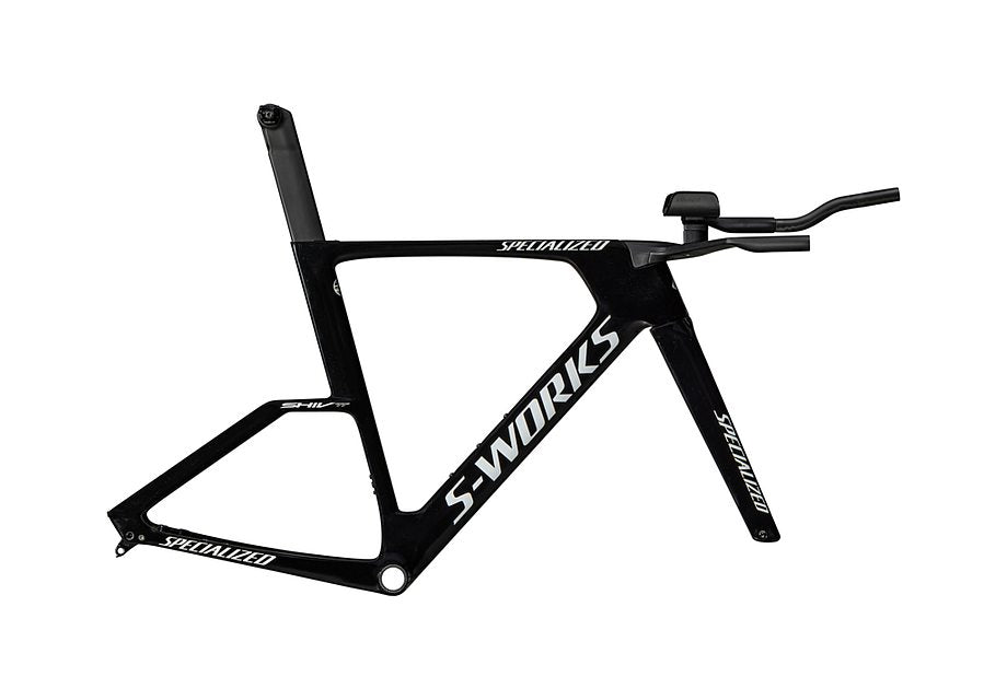Specialized Shiv Tt S-Works Module Gloss Tarmac Black / Metallic White Silver L