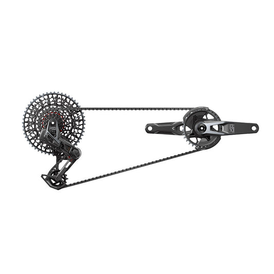 SRAM X0 T-Type Eagle V2 AXS Groupset 165mm Black