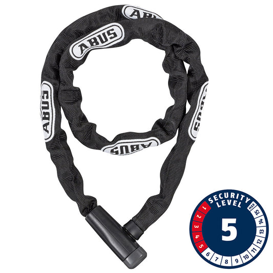 ABUS Steel-O-Chain 5805K Keyed Lock: 110/5mm Black