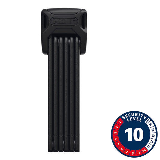 Abus Bordo 6000K XPlus Folding Lock - Keyed 3'/90cm Saddlefix Bracket Raincap
