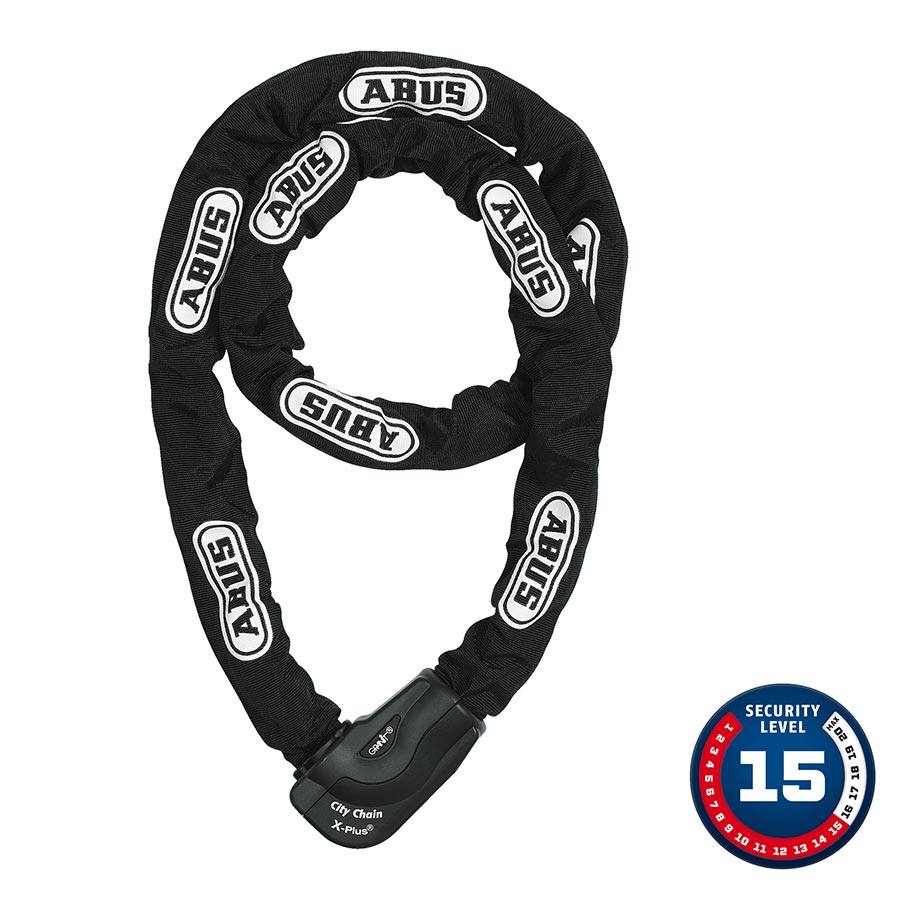 Abus Granit CityChain XPlus 1060K Chain Lock Key 10mm 170cm 5.6' Black