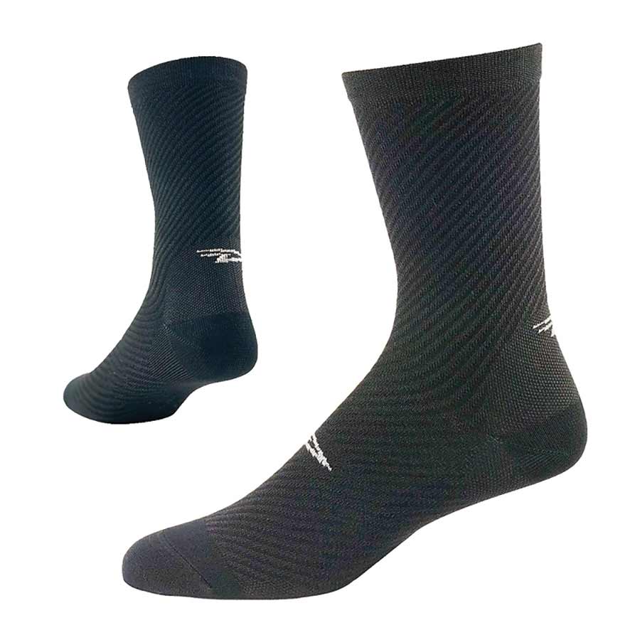 DeFeet Evo 6" Carbon Socks Carbon/Black Poly M