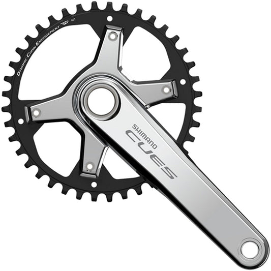 Shimano CUES FC-U6030-1 Crankset - 175mm 9/10/11-Speed 40t Asymmetric 110 BCD Silver