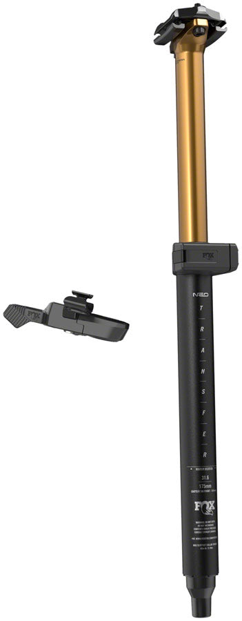 FOX Transfer Neo Factory Series Wireless Dropper Seatpost - 30.9 mm 225 mm Internal Routing Kashima Coat