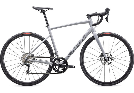 2026 Specialized Allez E5 Sport Bike Gloss Dove Grey / Cool Grey / Chameleon Lapis 58