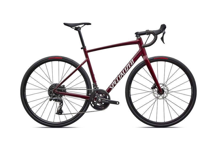 2026 Specialized Allez E5 Bike Maroon / White 54