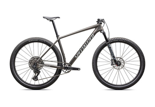 2026 Specialized Epic Ht Comp Bike Satin Gunmetal / Metallic White Silver S