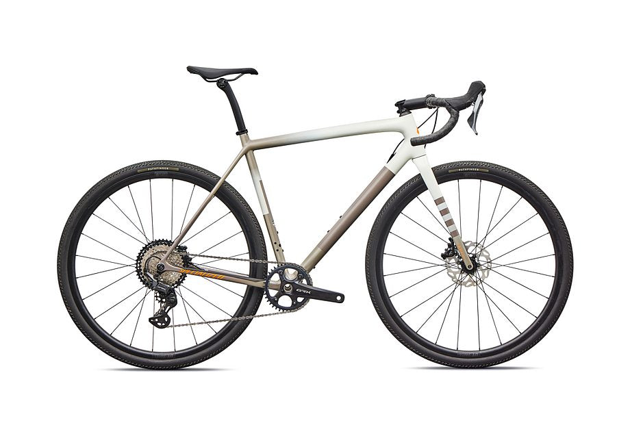 2026 Specialized Crux Comp Bike Dune White/Sandstone Metallic/Desert Metallic/Orange Zest 54