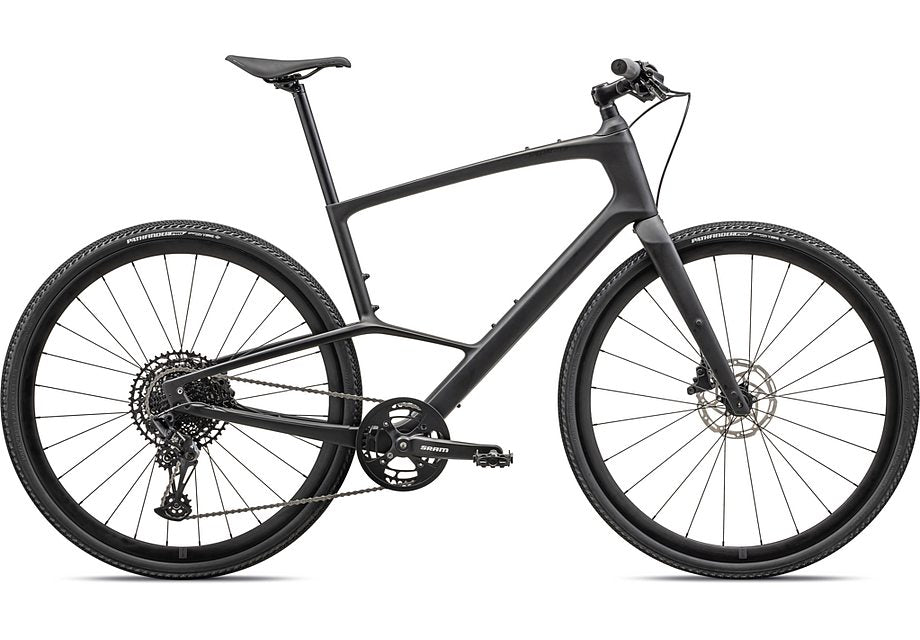 2023 Specialized Sirrus X 5.0 Bike Satin Obsidian / Metallic Obisdian Fade / Satin Black Reflective Xxl