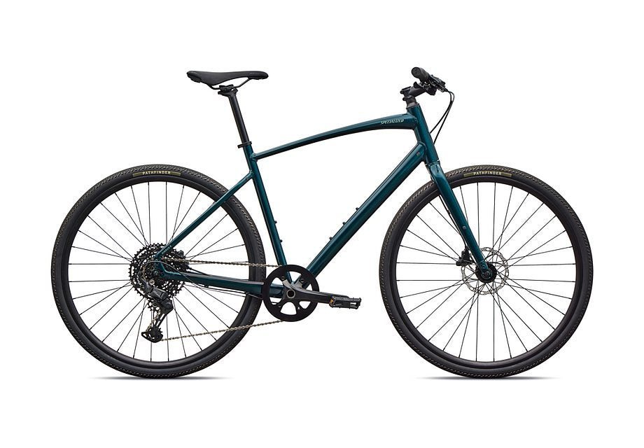 2026 Specialized Sirrus X 3.0 Km Bike Gloss Emerald Metallic / Fjord Metallic Frost Reflective S