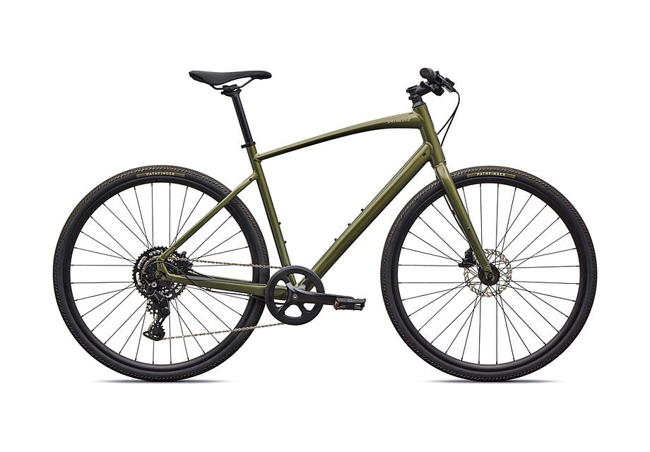 2026 Specialized Sirrus X 2.0 Km Bike Gloss Laruel Green Metallic / Sandstone Metallic Frost Reflective S