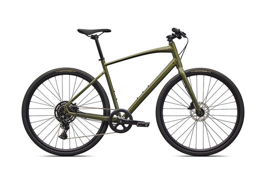 2026 Specialized Sirrus X 2.0 Km Bike Gloss Laruel Green Metallic / Sandstone Metallic Frost Reflective Xs