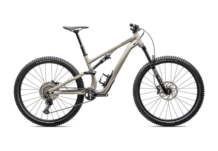 2025 Specialized Stumpjumper 15 Alloy Bike Gloss White Mountains / Dark Moss Green S3
