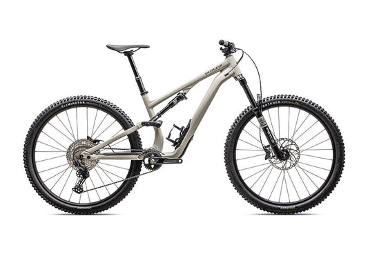 2025 Specialized Stumpjumper 15 Alloy Bike Gloss White Mountains / Dark Moss Green S4