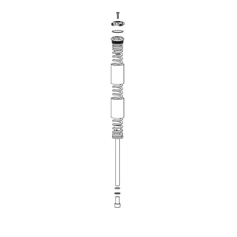 RockShox Spring Internals Left XC30 27.5" A1-A3 / 30 Silver 27.5"/29" A1 100mm X-Soft Silver