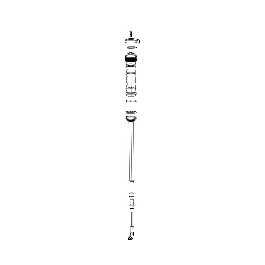 RockShox Fork Damper Assembly - Crown RL 130-150mm Boost Only  Sektor Silver A2 2017+/Recon RL A1-A2 2018-2020