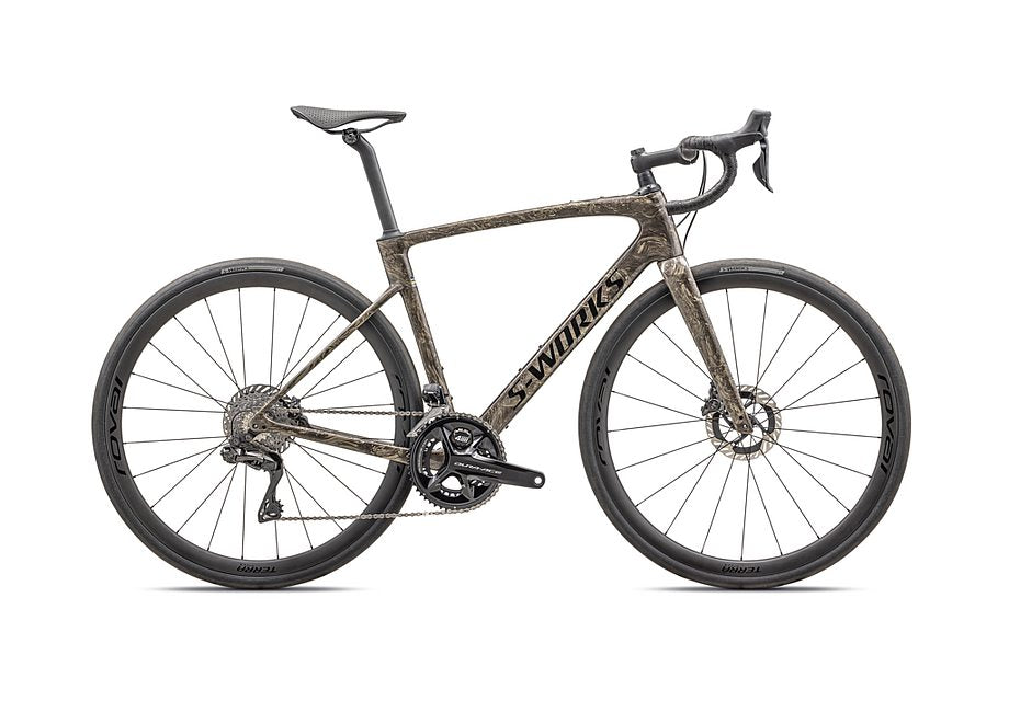 2026 Specialized Roubaix S-Works Di2 Bike Gloss Toupe / Gunmetal Strata / Charcoal 54