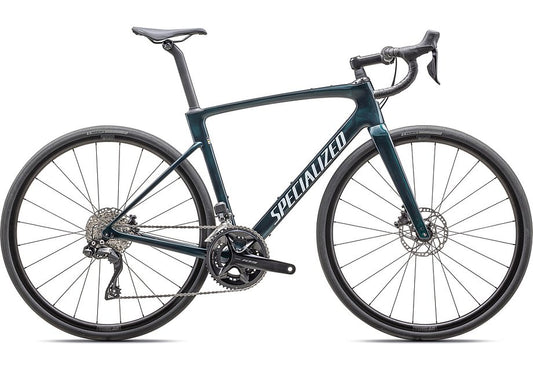 2025 Specialized roubaix comp bike gloss lagoon tint over carbon / morning mist 61