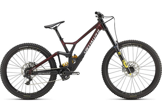 2022 Specialized demo race bike gloss red onyx / flo red speckles / satin black / dove grey s2