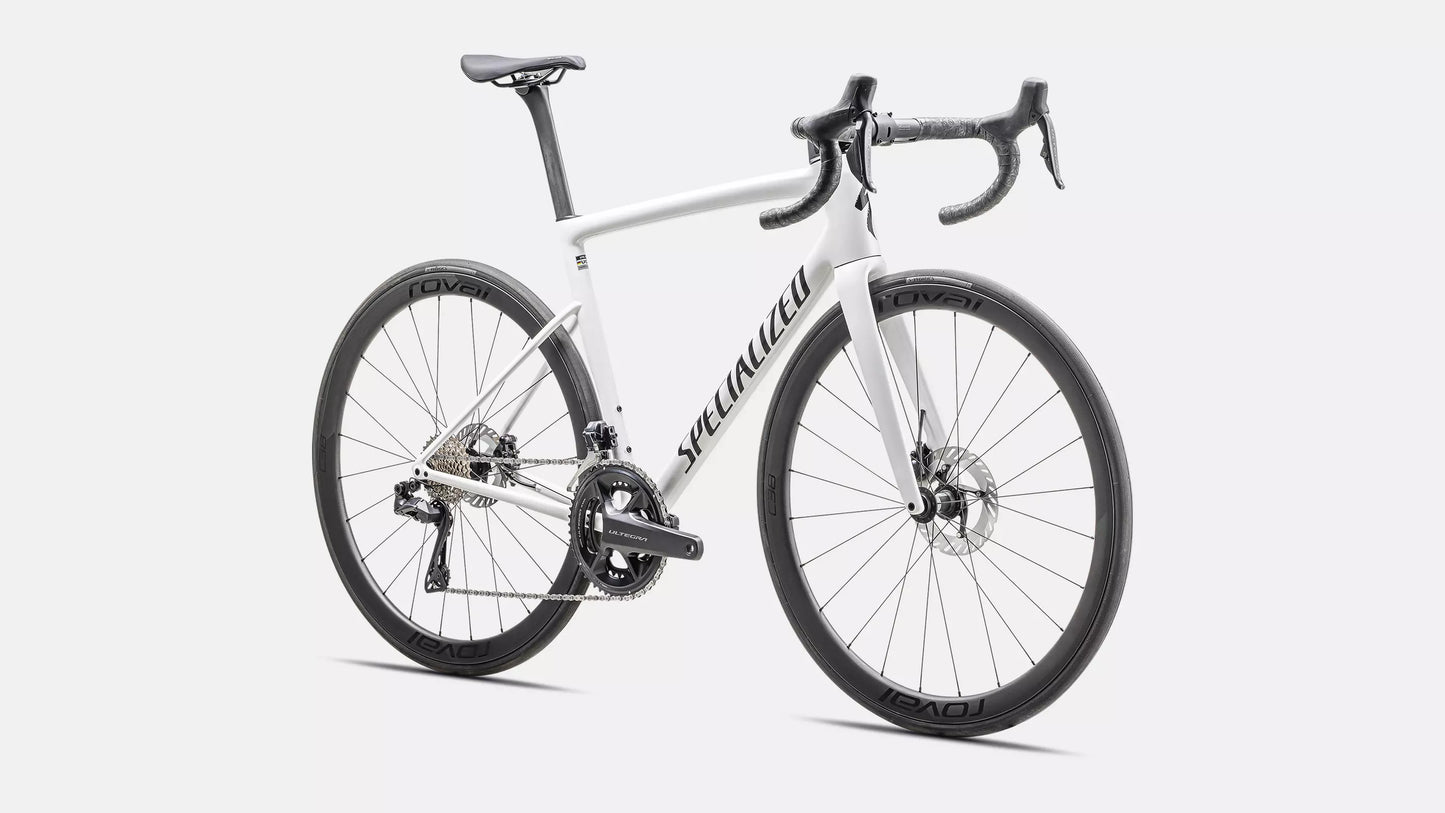 2025 Specialized Tarmac Sl8 Expert Di2 Bike Gloss White / Black Metallic 54