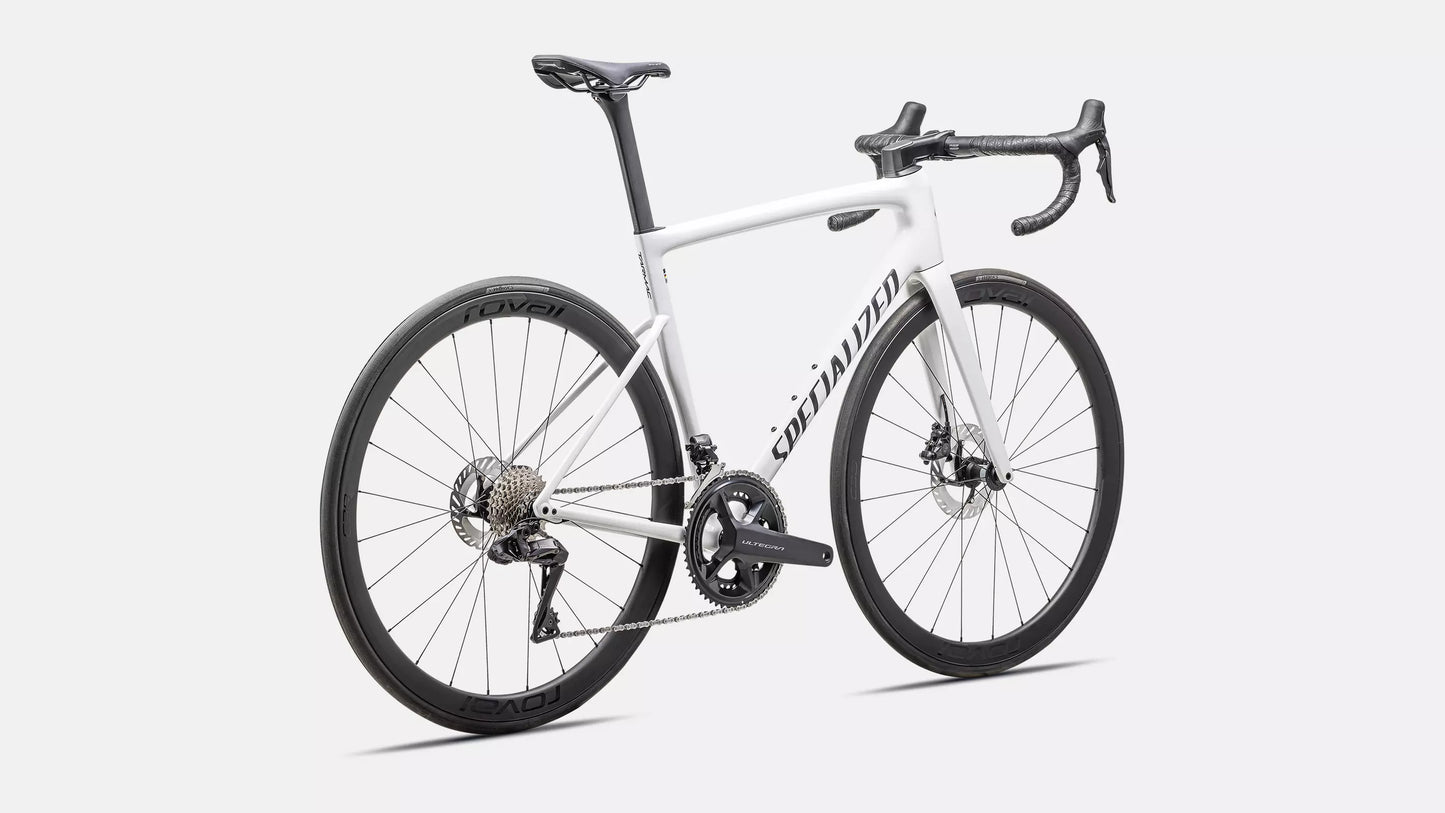 2025 Specialized Tarmac Sl8 Expert Di2 Bike Gloss White / Black Metallic 54