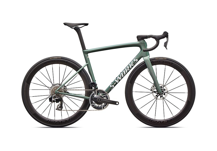 2026 Specialized Tarmac Sl8 S-Works Axs Bike Gloss Premium Fjord Metallic / White Metallic Silver 58