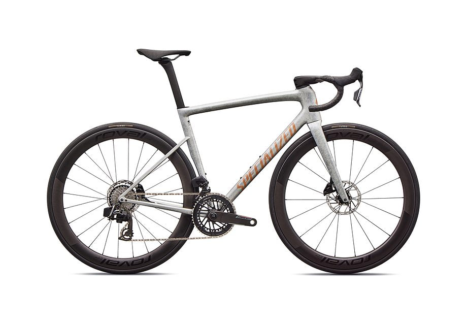 2026 Specialized Tarmac Sl8 Pro Axs Bike Gloss Silver Dust / Shadow Silver Dry Impasto / Photon Orange Tint Over Silver Dust 61