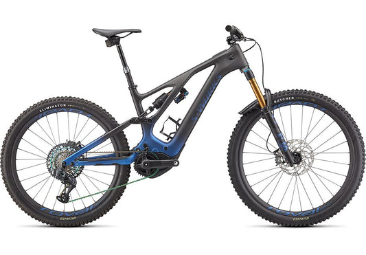 2022 Specialized levo S-Works carbon bike blue ghost gravity fade / black / light silver s2
