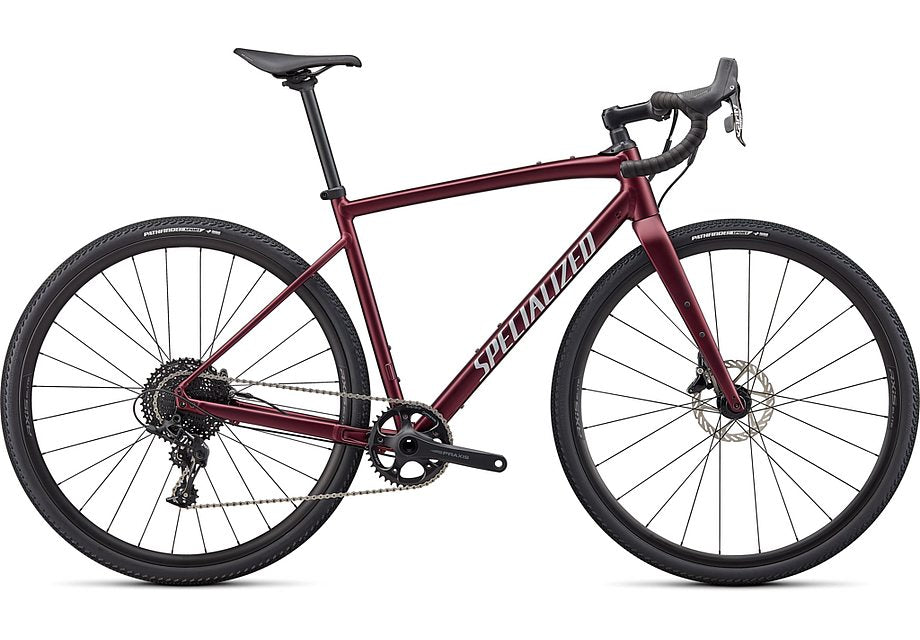 2022 Specialized diverge e5 comp bike satin maroon/light silver/chrome/clean 61