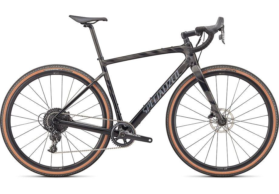 2022 Specialized diverge sport carbon bike gloss smoke/black/transparent/chrome/wild 56