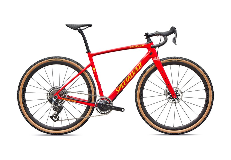 2026 Specialized Diverge Pro Ltd Bike Gloss Vivid Red Yellow Ltd 52