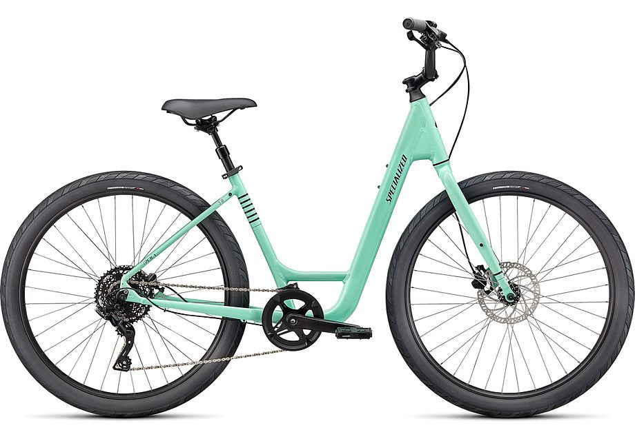 2023 Specialized Roll 3.0 Low Entry Bike Gloss Oasis / Forest Green / Satin Black Reflective L