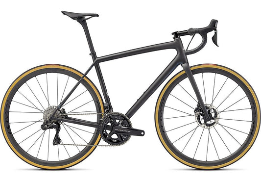 2022 Specialized aethos S-Works di2 bike carbon / chameleon eyris color run / chrome foil 56