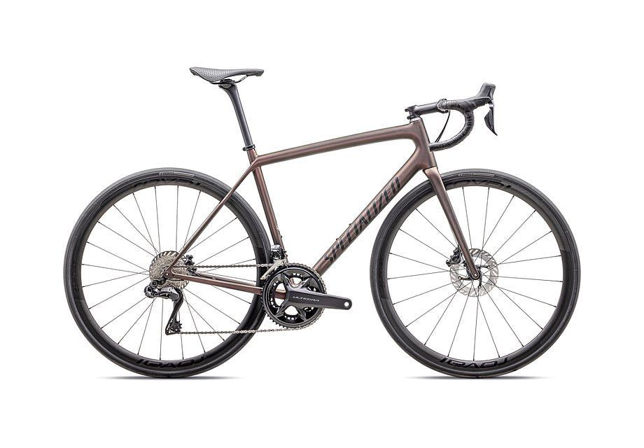 2025 Specialized Aethos Pro Udi2 Bike Satin Carbon / Red Pearl / Black 54